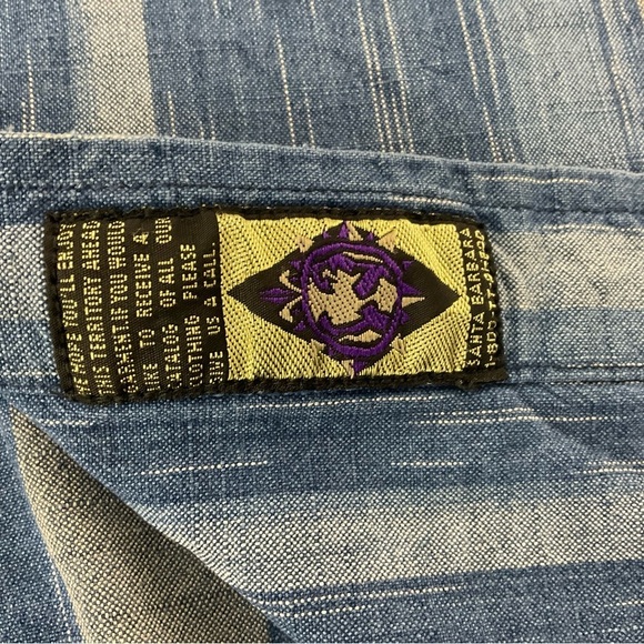 The Territory Ahead Button Down 100% Cotton Striped Casual Gorp Shirt Men Medium - Picture 9 of 9